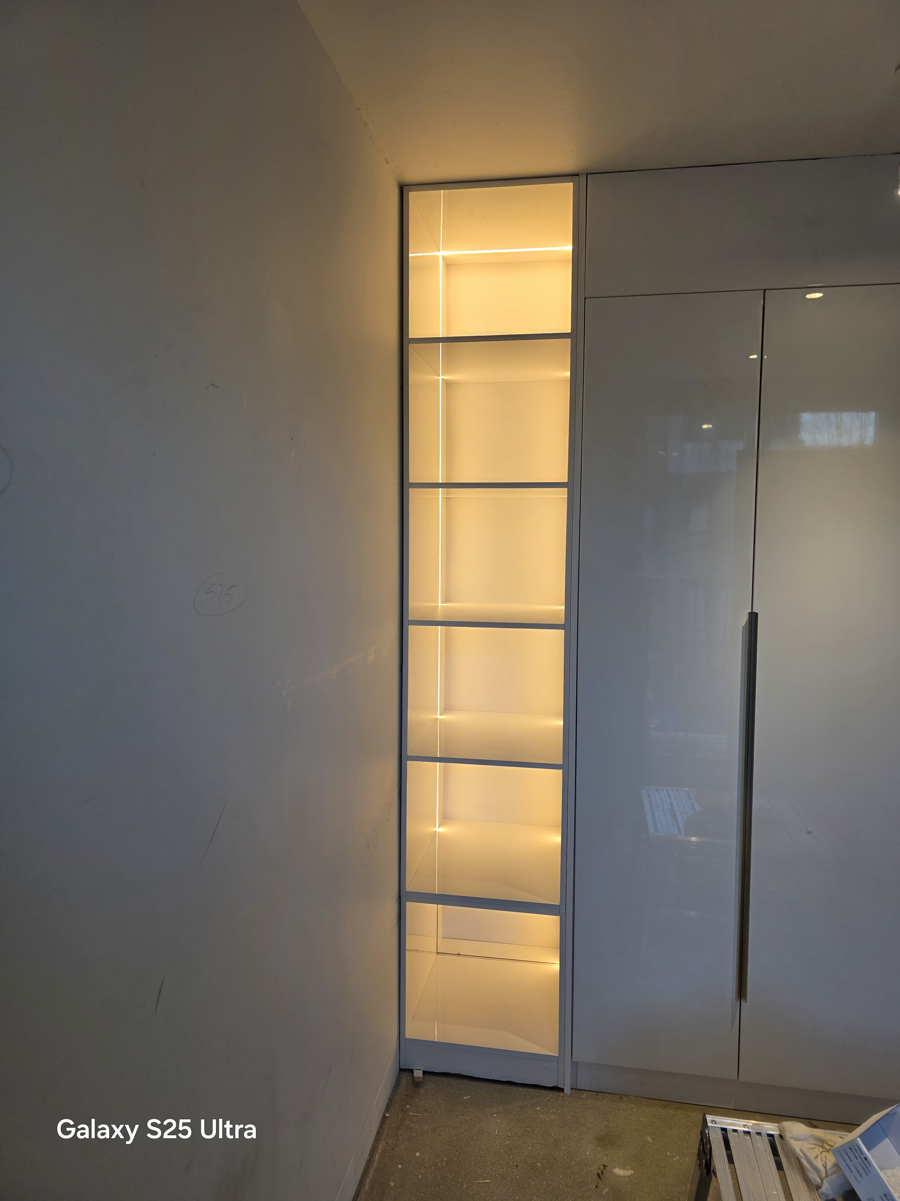 Staircase with Step Lighting