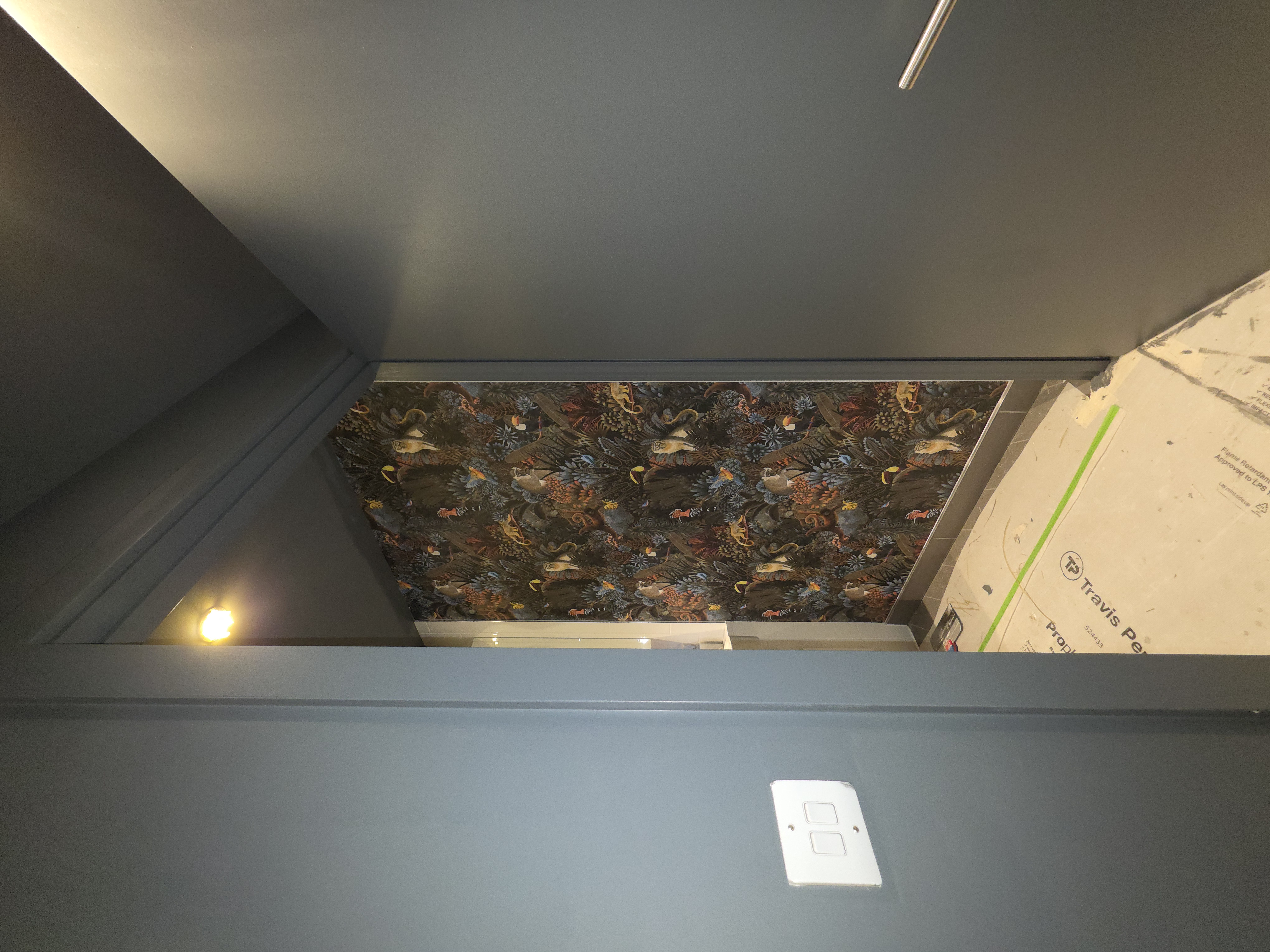 Dark Hallway Feature Wallpaper